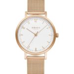 Obaku Brink Lille Rose ladies’ wristwatch – rose‑gold stainless steel case and bracelet with white minimalist dial, TopTime Shop Kenya