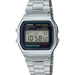 Casio A15WA‑1DF digital wristwatch – silver case with stainless steel band, unisex watch Kenya