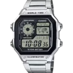 Casio AE‑1200WHD‑1AVDF digital watch – silver case with black resin strap, men’s watch Kenya