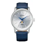 Citizen Quartz Moonphase AK5000‑03A men’s wristwatch – stainless steel analog watch with moonphase display, TopTime Shop Kenya