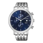 Citizen Quartz Chronograph AN3610-55L men’s wristwatch – blue dial analog watch with date and stopwatch functions, TopTime Shop Kenya