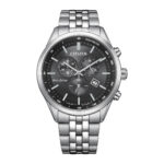 Citizen Eco-Drive AT2570-56E men's wristwatch – classic silver-tone solar-powered analog watch with date display, TopTime Shop Kenya