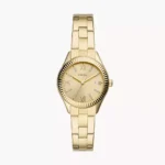 Fossil BQ3638 ladies’ wristwatch – silver stainless steel case with black dial and silver bracelet, TopTime Shop Kenya