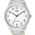Q&Q C00A‑005PY men’s wristwatch – classic analog watch with black dial and rose‑gold case, TopTime Shop Kenya