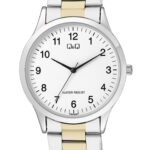 Q&Q C08A‑003PY men’s wristwatch – classic analog watch with black dial and rose‑gold case, TopTime Shop Kenya