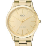 Q&Q C08A‑004PY men’s wristwatch – classic analog watch with black dial and rose‑gold case, TopTime Shop Kenya