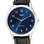 Q&Q C08A‑012PY men’s wristwatch – classic analog watch with black dial and rose‑gold case, TopTime Shop Kenya