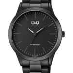 Q&Q C10A‑024PY men’s wristwatch – classic analog watch with black dial and rose‑gold case, TopTime Shop Kenya