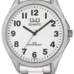 Q&Q C192J204Y men’s wristwatch – classic analog watch with silver case and blue dial, TopTime Shop Kenya
