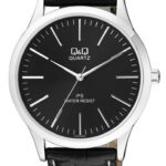 Q&Q C212J302Y men’s wristwatch – classic analog watch with silver case and black dial, TopTime Shop Kenya