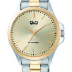 Q&Q C36A‑008PY men’s wristwatch – classic analog watch with black dial and rose‑gold case, TopTime Shop Kenya
