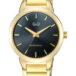 Q&Q C38A‑001PY men’s wristwatch – classic analog watch with black dial and rose‑gold case, TopTime Shop Kenya