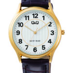Q&Q C48A‑003PY men’s wristwatch – classic analog watch with black dial and rose‑gold case, TopTime Shop Kenya