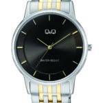 Q&Q C62A‑002PY men’s wristwatch – classic analog watch with black dial and rose‑gold case, TopTime Shop Kenya