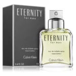 Calvin Klein Eternity for Men eau de toilette – classic clear rectangular bottle with silver cap and fresh aromatic fragrance, TopTime Shop Kenya