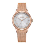 Citizen Eco-Drive EM1153-88A women's wristwatch – elegant silver-tone solar-powered analog watch, TopTime Shop Kenya