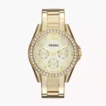 Fossil ES3203 ladies’ wristwatch – rose-gold stainless-steel case with white dial and rose-gold bracelet, TopTime Shop Kenya