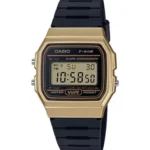 Casio F-91WM-9ADF digital watch – brown resin strap with gold details, men’s watch Kenya