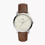 Fossil FS5439 men’s wristwatch – stainless steel case with black dial and brown leather strap, TopTime Shop Kenya