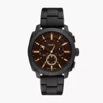 Fossil FS6097 Machine Chronograph men’s wristwatch – 44 mm black stainless steel case and bracelet with black textured dial and chronograph subdials, TopTime Shop Kenya