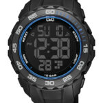 Q&Q G06A‑007VY men’s wristwatch – rugged analog watch with black dial and yellow accents, TopTime Shop Kenya