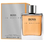 BOSS In Motion men’s eau de toilette – sleek black and silver bottle with fresh aromatic sporty fragrance, TopTime Shop Kenya