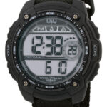 Q&Q M075J004Y men’s wristwatch – classic analog watch with silver case and black dial, TopTime Shop Kenya