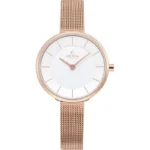 Obaku Merian Rose women’s wristwatch – rose‑gold stainless steel case and bracelet with minimalist white dial, TopTime Shop Kenya