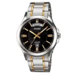 Casio MTP-181G-1AVDF analog watch – black dial gold-tone case, men’s wristwatch Kenya