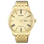 Citizen Mechanical NH8352‑53P men’s wristwatch – automatic day‑date analog watch with brown leather strap, TopTime Shop Kenya