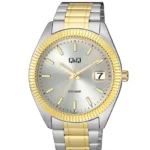 Q&Q A476J401Y men’s wristwatch – classic analog watch with gold and black dial, TopTime Shop Kenya