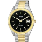 Q&Q A476J402Y men’s wristwatch – classic analog watch with silver and black dial, TopTime Shop Kenya