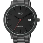 Q&Q A486J402Y men’s wristwatch – classic analog watch with silver case and black dial, TopTime Shop Kenya