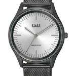 Q&Q Q00A‑005PY men’s wristwatch – classic analog watch with black dial and rose‑gold case, TopTime Shop Kenya