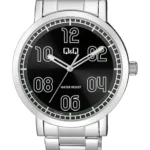Q&Q Q10A‑002PY men’s wristwatch – classic analog watch with black dial and rose‑gold case, TopTime Shop Kenya