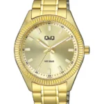 Q&Q QZ48J010Y men’s wristwatch – classic analog watch with silver case and blue dial, TopTime Shop Kenya