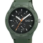 Q&Q VS54J008Y men’s wristwatch – classic analog watch with silver case and black dial, TopTime Shop Kenya