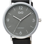Q&Q Q56B‑001PY men’s wristwatch – classic analog watch with black dial and rose‑gold case, TopTime Shop Kenya