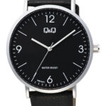 Q&Q Q56B‑002PY men’s wristwatch – classic analog watch with black dial and rose‑gold case, TopTime Shop Kenya