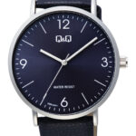 Q&Q Q56B‑005PY men’s wristwatch – classic analog watch with black dial and rose‑gold case, TopTime Shop Kenya