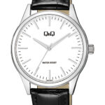Q&Q Q59A‑005PY men’s wristwatch – classic analog watch with black dial and rose‑gold case, TopTime Shop Kenya