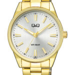 Q&Q QZ94J001Y men’s wristwatch – classic analog watch with gold and black dial, TopTime Shop Kenya