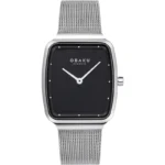 Obaku V267LXCBMC women’s wristwatch – two‑tone stainless steel case with black dial and minimalist design, TopTime Shop Kenya