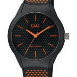 Q&Q VR28J034Y men’s wristwatch – rugged analog watch with silver case and black dial, TopTime Shop Kenya