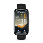 HiFuture Evo2 Black smartwatch – 1.43″ AMOLED touchscreen with Bluetooth calling, health & fitness tracking, and black strap, TopTime Shop Kenya