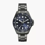 Fossil BQ2904 men’s wristwatch – black and silver stainless steel case with black dial and date display, TopTime Shop Kenya