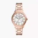 Fossil ES5394 ladies’ wristwatch – rose‑gold stainless steel case with white dial and rose‑gold bracelet, TopTime Shop Kenya