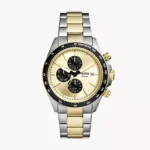 Fossil FS6126 men’s wristwatch – stainless steel case with black dial and silver bracelet, TopTime Shop Kenya