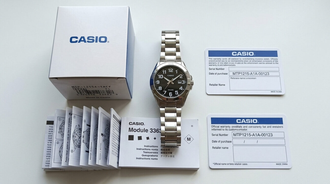 Genuine Casio watch box and warranty card Kenya