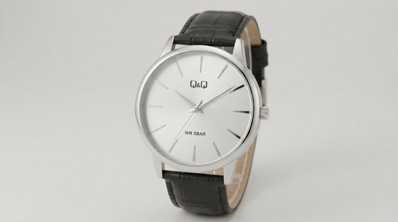 Q&Q analogue watch with simple dial